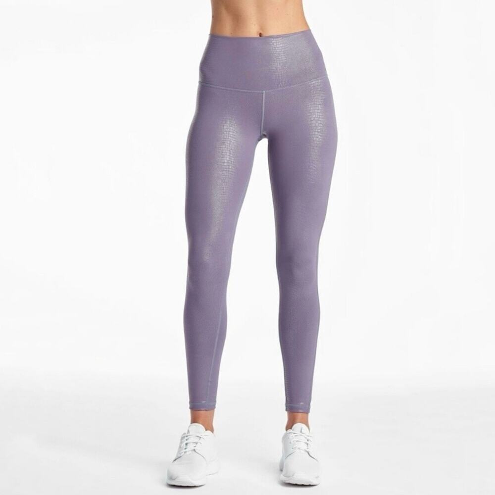 NEW DYI S Signature Tight Purple Moonstone Reptile Shine Legging HighRise Gym